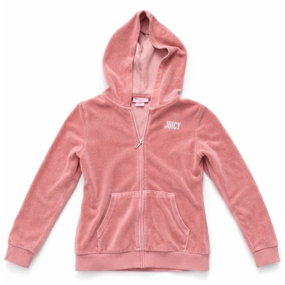 Juicy Couture Other - Juicy Couture Kids Velour Hoodie in Soft Pink